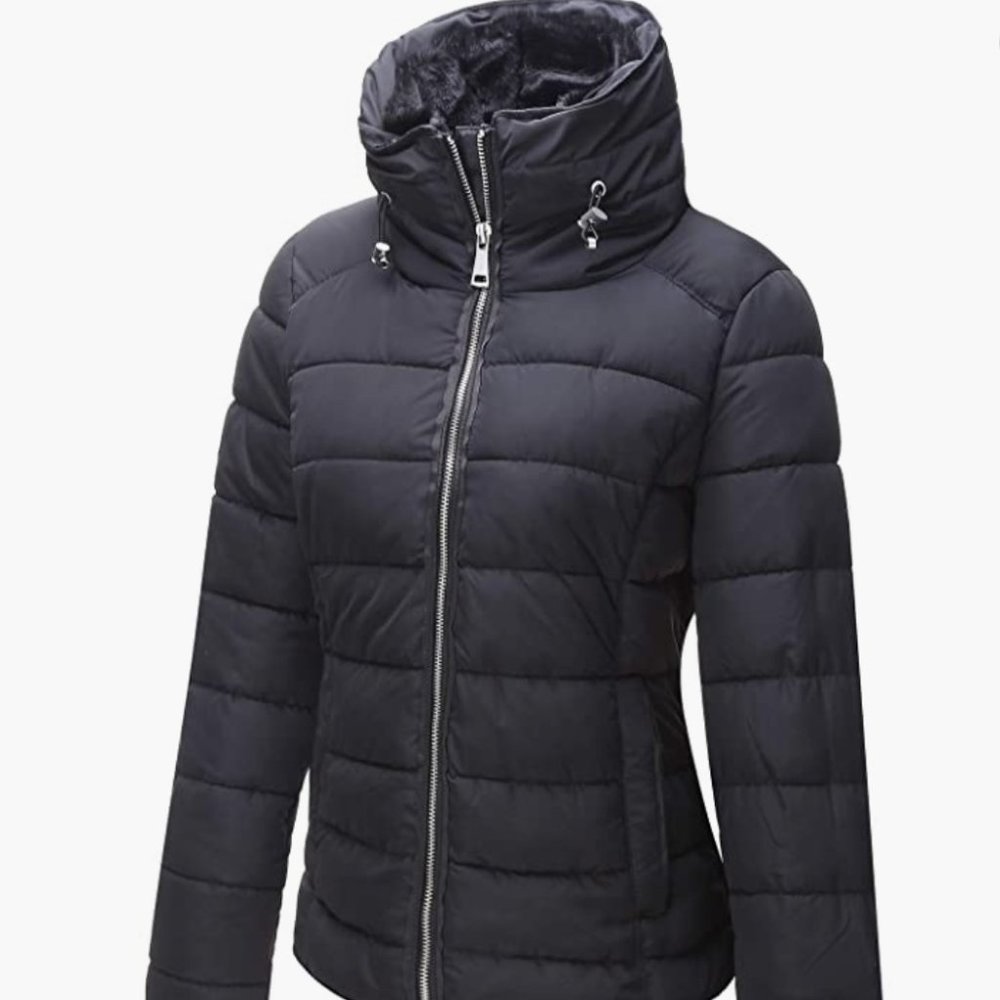 NEW Bellivera Women Quilted Lightweight Padded Jacket Winter Warm Puffer Sz S